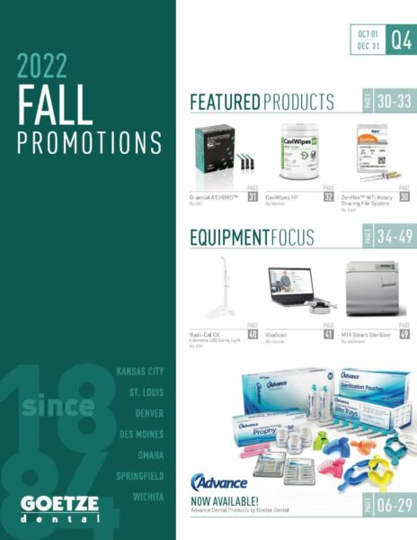 2022 Goetze Dental Q4 Fall Promotions Flyer Cover Image
